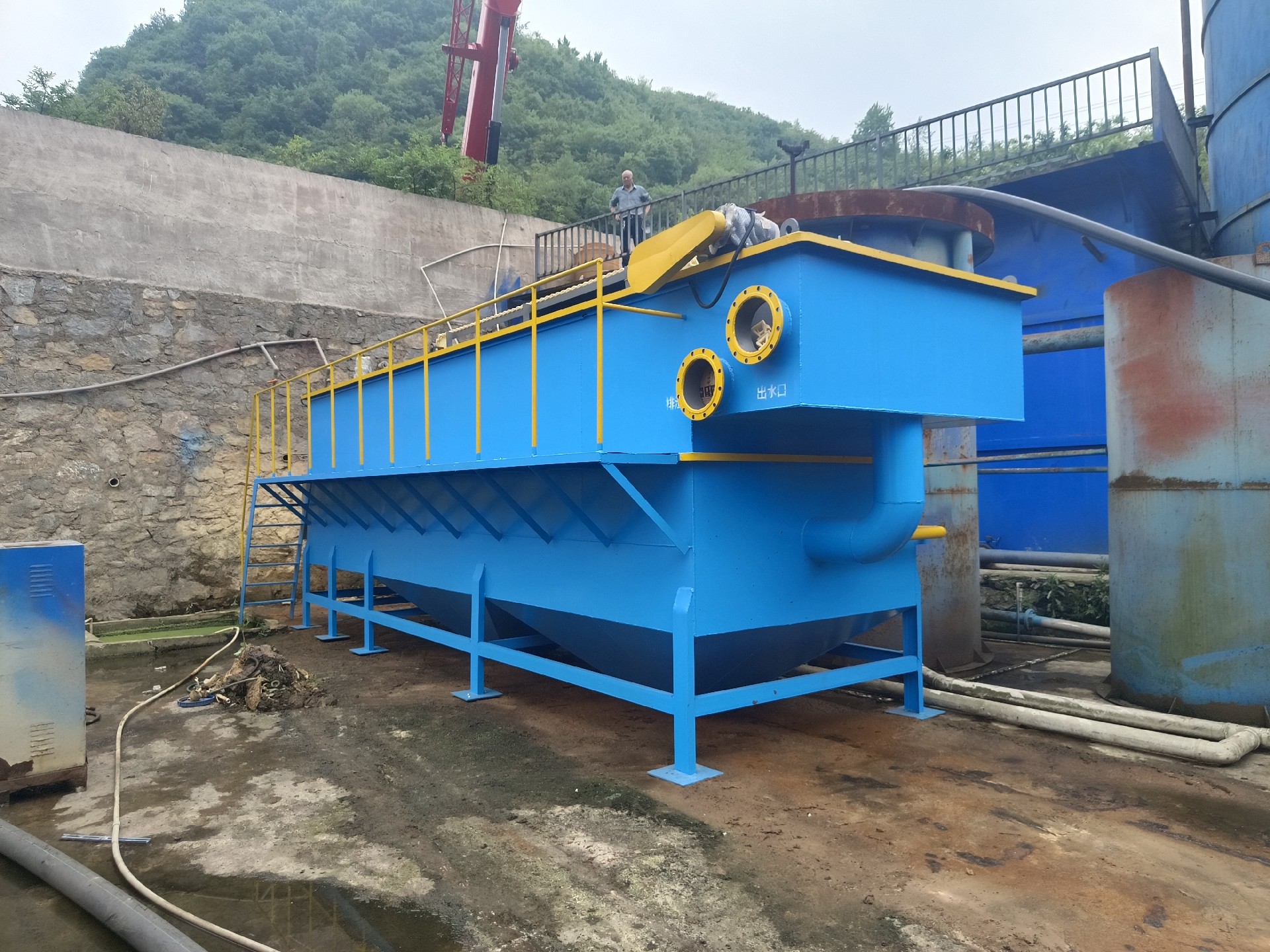 氣浮機,高效氣浮機,溶氣氣浮機,氣浮機安裝現(xiàn)場